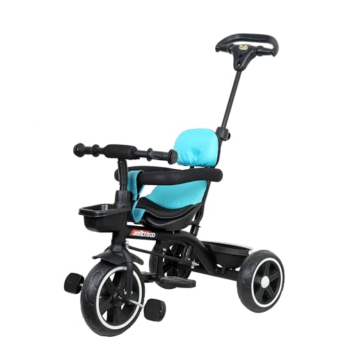 LUUSA Altra-1 Kids Tricycle | Parental Control Handle | Comfortable Cushion Seat | Seat Belt | Upto 30 Kgs Baby Boy Girl | Proudly Made in India (Blue) (B0CKYS4YBJ) Amazon Price History, Amazon Price Tracker