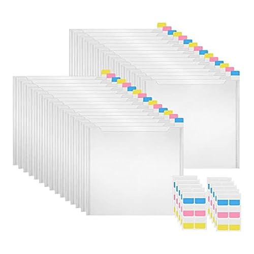 Stockage de papier de scrapbooking : boîte de 30 pièces avec onglets