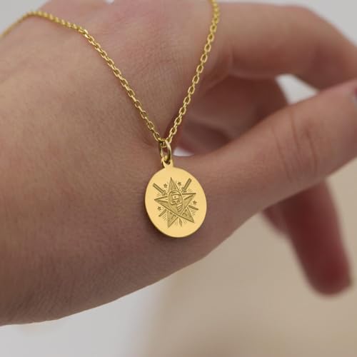 Collier ninja argent anti-ternissement chaîne 45 cm bijou hypoallergénique