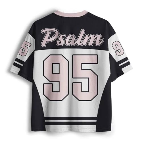 Graphic Tees Summer Novelty Women Men Oversized Psalm with Worship Christian Jersey3