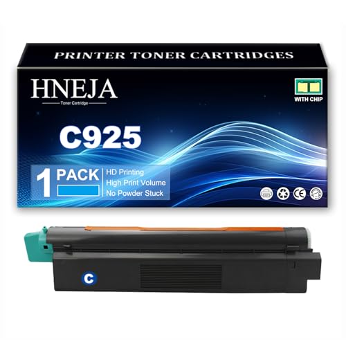 C925 Toner Cartridge, Compatible C925H2KG C925H2CG C925H2MG C925H2YG Toner Cartridges for Lexmark C925 C925de X925 X925de Printer,Cyan-1 Pack