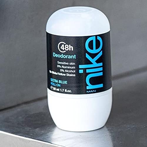 Image of Nike Ultra Blue Deodorant Roll-On for Men - Long Lasting Freshness, 50ml