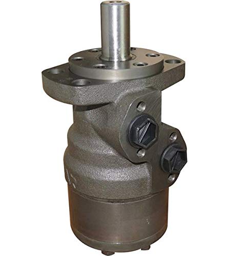 Hydraulikmotor M+S MRF_COD, Schluckvolumen wählbar von 50 cm3/U - 400 cm3/U, Anschlüsse (seitlich): G 1/2‘‘, Welle: Ø 1‘‘ zylindrisch Größe 100 ccm Cover