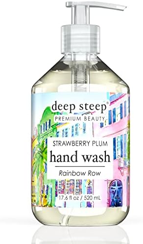 Deep Steep Liquid Hand Wash, 17.6 Ounces (Strawberry Plum)
