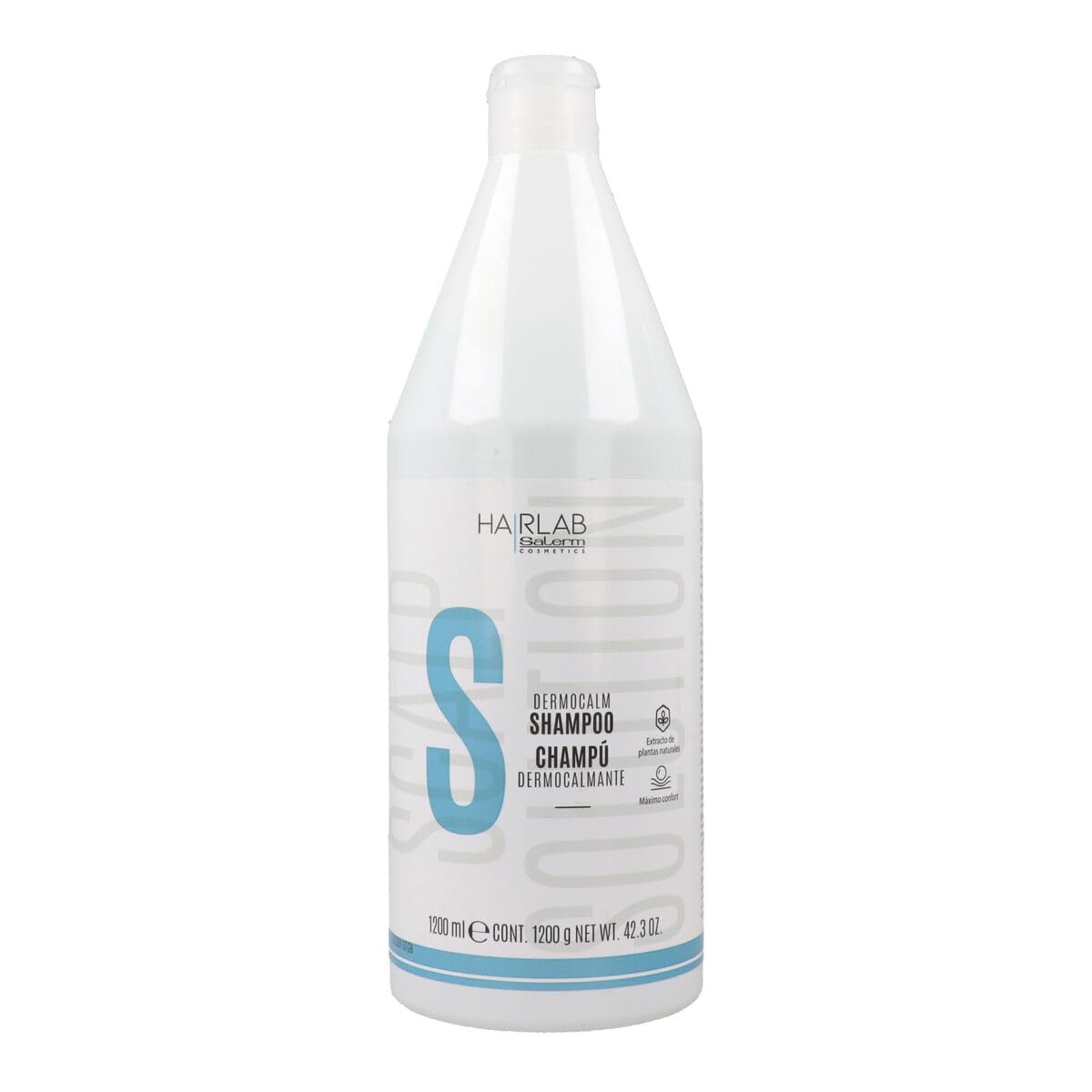SALERM - Shampoo per Cute Sensibile - Hair Lab Shampoo Dermo-Calmante - 1200 ml - con Amamelide, Rosmarino, Menta e Timo - Detersione Delicata e Delicata - Senza Parabeni