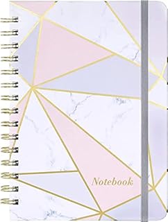 A5 Notebook - Notebook A5 Twin-Wire Bound, Elastic Closure, Premium Lined Pages, 21 cm × 16 cm