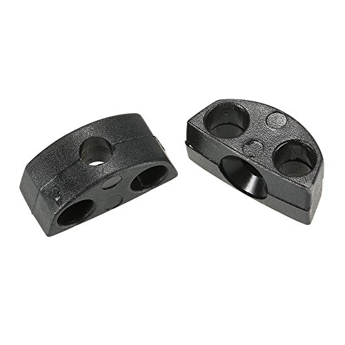 DECDEAL 2pcs Nylon Canoa do caiaque Deck aparelhamento Bungee Cord Termina Guia Linha Fastener Titul