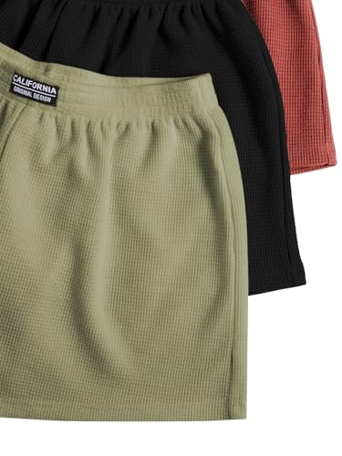 Image of SOLY HUX Women's Summer Shorts 3 Packs Casual Comfy Shorts Sets