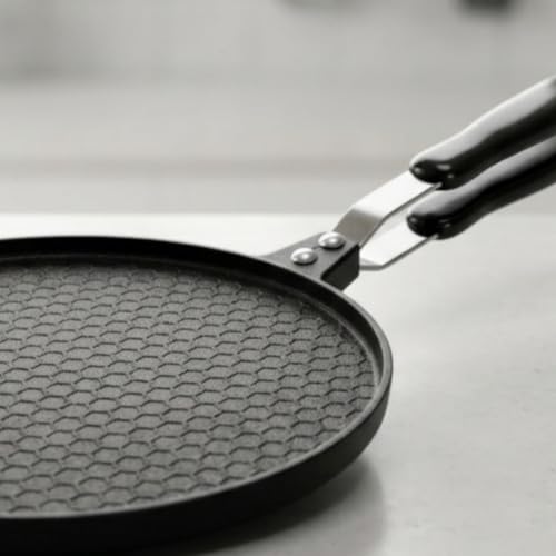 Moule à gaufrettes solide en métal de 17cm avec motifs traditionnels de cuisine