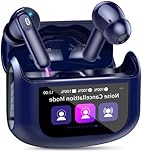 Wireless Earbuds, 48H Smart Touch Screen Ear Buds Wireless Bluetooth 5.4 Headphones In Ear, ANC/ENC Noise Cancelling Mic Bluetooth Earbuds, 5 EQ Modes, HiFi Stereo, IPX7 Waterproof Earphones Deep Blue