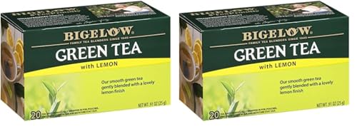 Image of BigelowTea Green Tea With Lemon (Caffeinated), 20 Count (Pack of 2)