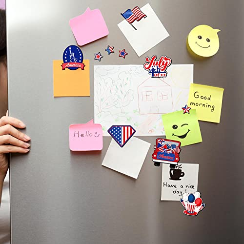 16 imanes patrióticos para refrigerador 4 de julio miniatura 6