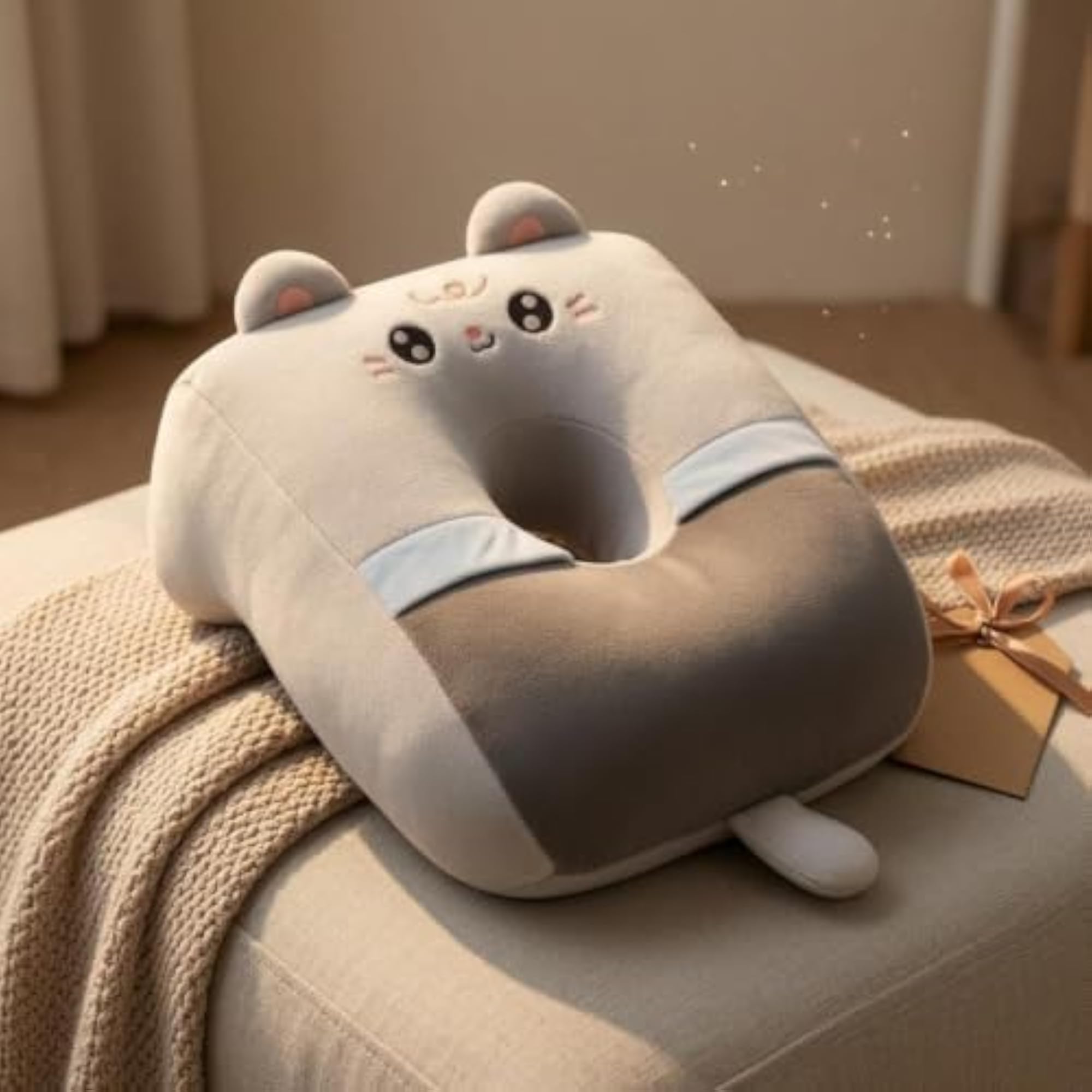 Stretchy Cat Support Pillow, Cute Design