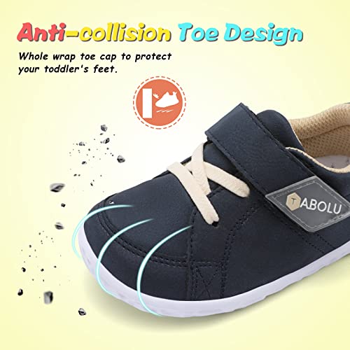 Qfh Unisex Baby Shoes Boys Girls Sneakers Infant Slip On First Walking Shoes Toddler Casual Star Sneaker Crib Shoes Navy 11-11.5 Little Kid #TOP3