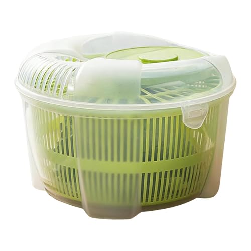 Salpicadora de ensaladas, lavadora secadora de verduras, filtro de gran tamaño para productos crujientes para cocinar, diseño fácil de exprimidor, categoría de preparación de alimentos, b