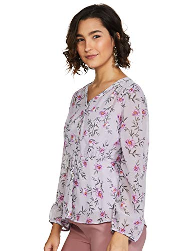 Image of Eden & Ivy Women's Floral Regular Fit Blouse (SS20 /WCF /INS-E-04 Lavender XS)