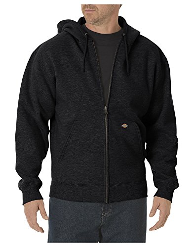 Dickies Men's Big-Tall Midweight Fleece Full Zip Hooded...