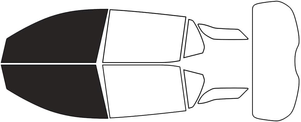 Rvinyl Window Tint Kit Compatible with GMC Terrain 2018-2024 - Black 20% - Single Ply No Bubble Film - Do it Yourself Vehicle Front Precut Kit