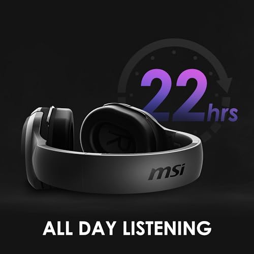Buy MSI Immerse GH50 Wireless Gaming Headset – 22 Hr Battery Life
