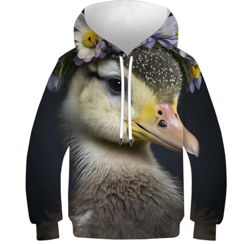 Sweat à capuche bébé canard vêtement chaud enfant pour l'école