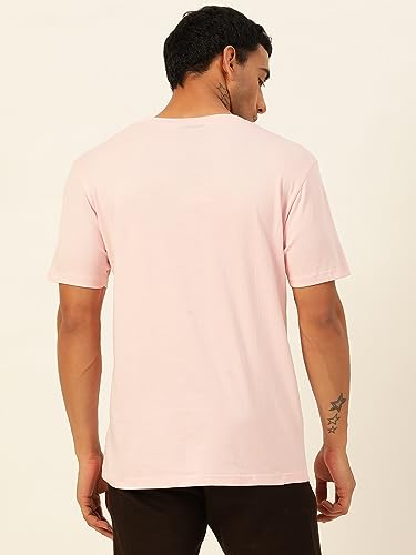 Image of Solid Soft Cloth Round Neck Cotton Relaxed Fit T Shirt