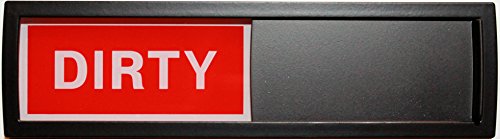 Dishwasher Magnet Clean Dirty Sign Indicator - Black - 3 Color Styles - Non-Scratching Magnet or 3M Adhesive Options - Newest Simple and Classic Design - Smashed Banana Gifts - Perfect Kitchen Gift