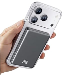 Ntaanoo iPhone Powerbank für Magsafe, Ultra Slim 10000mAh Magnetic Power Bank Wireless, 20W PD Schnellladung Akkuspack Induktives Laden für iPhone Air/17/16/15/14/13/12 Max/Pro/Plus/Mini, Schwarz