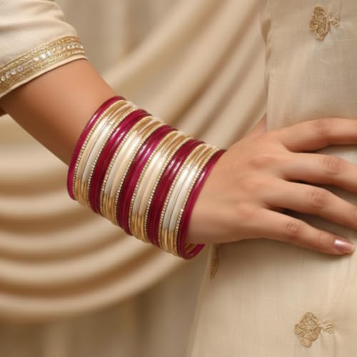 Image of Women's Jelly Bangle Set for Women | Glossy Transparent Bangles | Lightweight Chudi Set for Daily Wear, Party & Festive Use set of 24