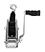 Camco 2000lb Boat Trailer Winch - Manual Hand Crank Boat Winch Features 20-Foot Strap & 2-Way Ratchet - 2,000lb Weight Capacity - Boat Trailer Accessories (50000)
