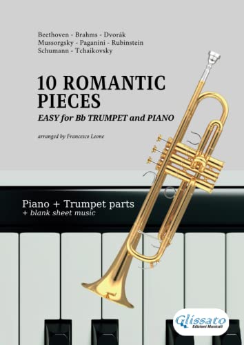 Easy Trumpet and Piano duet - 10 Romantic Pieces: beginner / intermediate