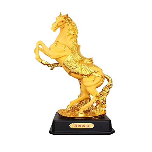 Sculpture de cheval en résine : artisanat d'art et objet de collection maison
