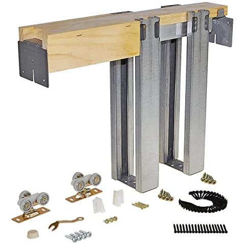 Johnson Hardware 1560 Commercial Grade Pocket Door Frame (36" x 80"), Steel Studs Cover