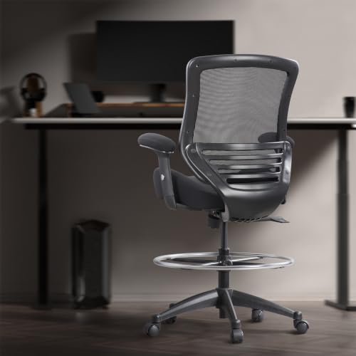 Image of BOLISS 400lbs Mid Back Mesh Ergonomic Drafting Office Chair