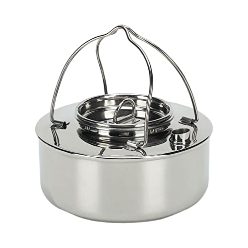 Bouilloire poignée anti-brûlure portable en acier inoxydable pour éviter les accidents en camping
