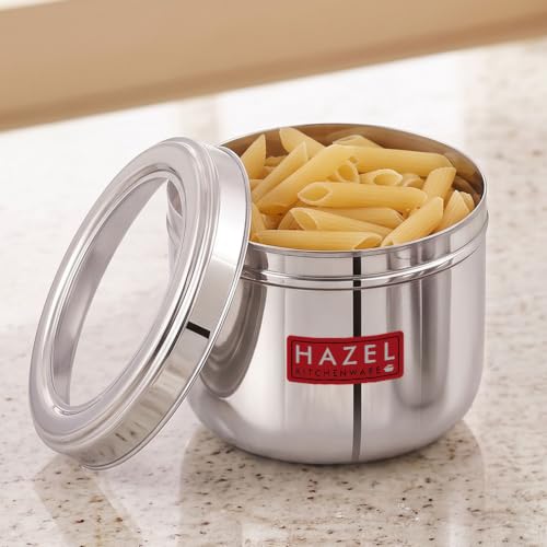 Image of HAZEL Stainless Steel Top See Container 1000ml, Dabba for Kitchen Storage