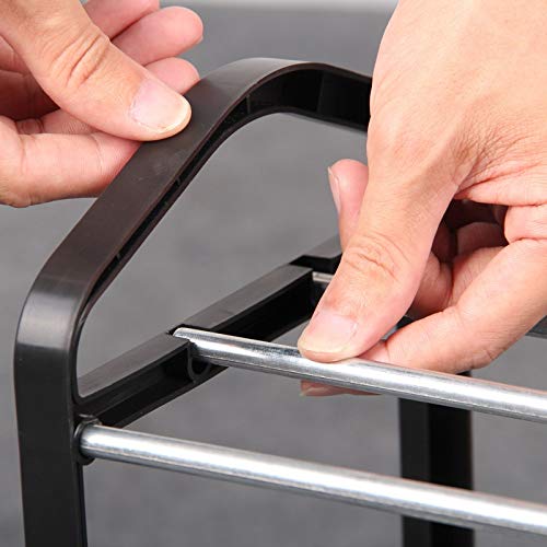 Organizador Minimalista de Zapatos, Tubo de Acero Inoxidable para el hogar, fácil de Instalar, extraíble, superalmacenamiento, Estante para Zapatos