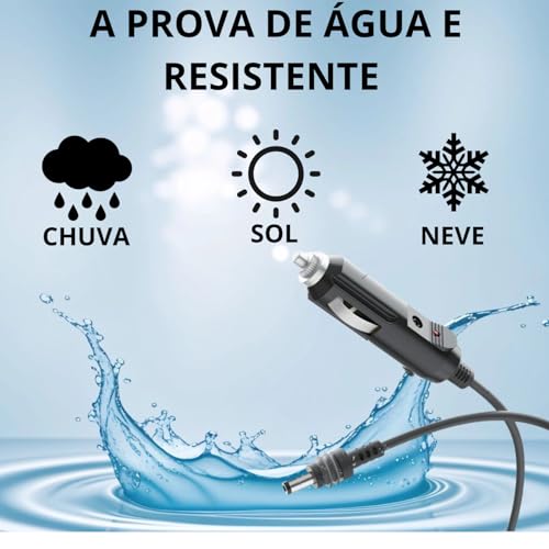 Cabo Carregador Para Starlink Mini 12V / 24V Conector Vedação Original Carregamento Carro Veicular A