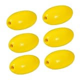 Venitor 4 Pack Yellow Deep Water Marker Buoys Float, 1/2" Hole, 2.95" x 5.12"for Swim Buoy, Water Ski Ropes, Anchor Lines,Fishing