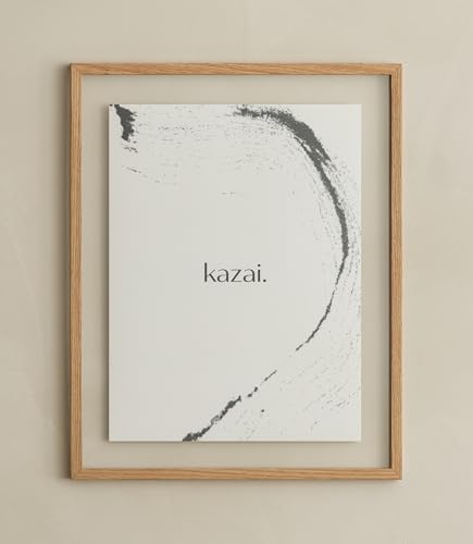 Kazai. Cadre Photo 'Toke' | A3 / 30x40 | Cadre photo en bois design de Berlin | Avec passe-partout et double vitrage | Décoration en bois | Chêne