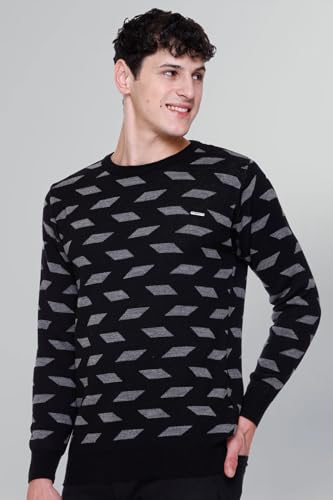 Image of GODFREY Full Sleeve Woolen Sweater for Man Winter Wear - Round Neck Pullover Regular Fit