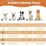EMPSIGN Stylish Dog Bed Mat Dog Crate Pad Mattress Reversible (Cool & Warm), Water Proof Linings, Removable Machine Washable Cover, Firm Support Small to XX Large Dogs, Grey,XL(41''''*28''''*3'''') - Image 6