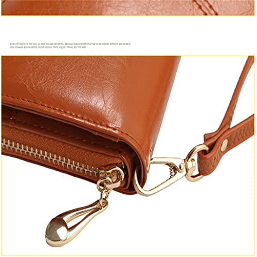 Leather Women Wallets Women Purses Long Zipper Women's Wallet Money Coin Holder Female Long Purse Female Purse Zipper(C)4