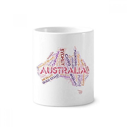 Gobelet céramique Australie pour stylos et brosses à dents sur bureau