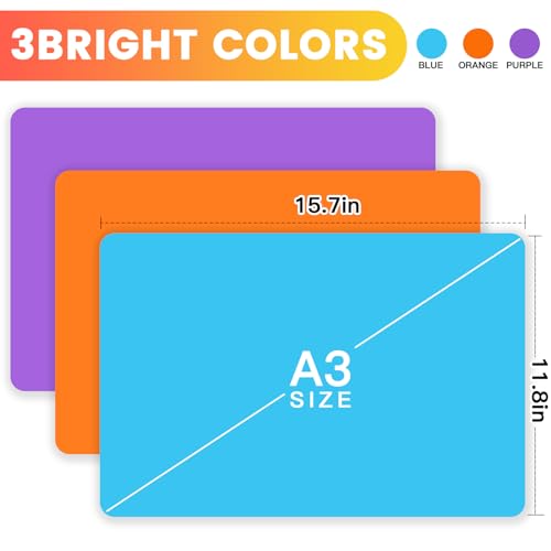 Aoulela SM0103 3 Pack Silicone Mats For Crafts thumb #1