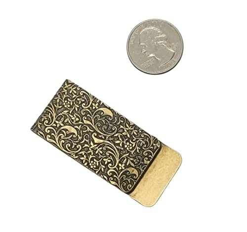 Handmade Brass Embossed Crown Money Clip2