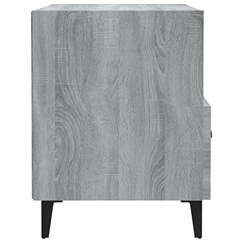 Table de chevet lot de 2 meuble d'appoint gris lit et canapé
