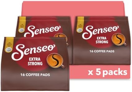 Senseo Pads Extra Strong, 5 x 16 Getränke, 80 Kaffeepads (Verpackungsdesign kann abweichen)