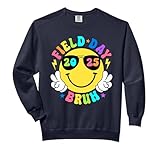 Field Day Bruh Smile Face Teacher Kids Happy Field Day 2025 Comfort Colors Adult Sweatshirt