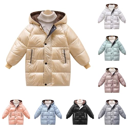 Boys Girls Autumn Winter Long Hooded Down Jacket Kids Warm Puffer Down Coat Overcoat Children Lightweight Padded4