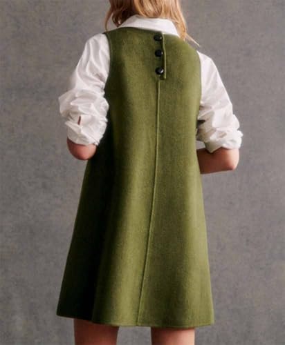 Women's Casual Loose Tank Dress Crew Neck Sleeveless A-Line Pullover Dress3